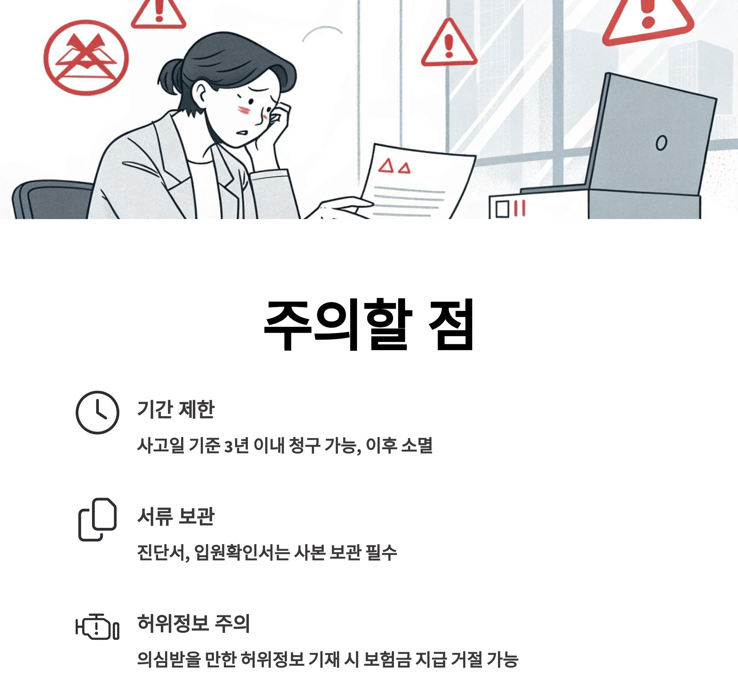 깜빡하면 손해! 운전자 보험 청구할 때 주의할 점