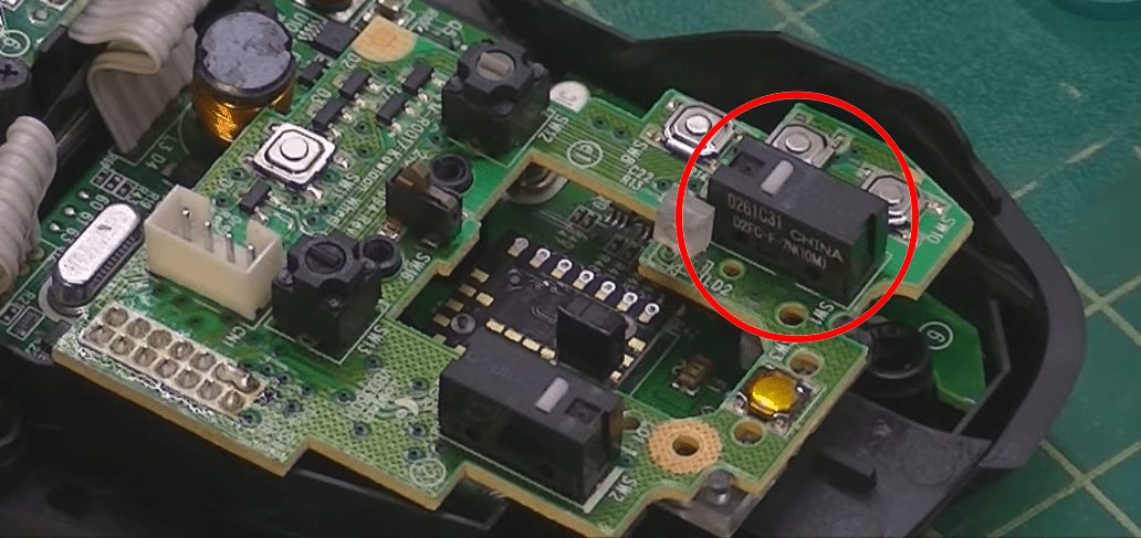 더블 클릭 원인이 되는 스위치 부품