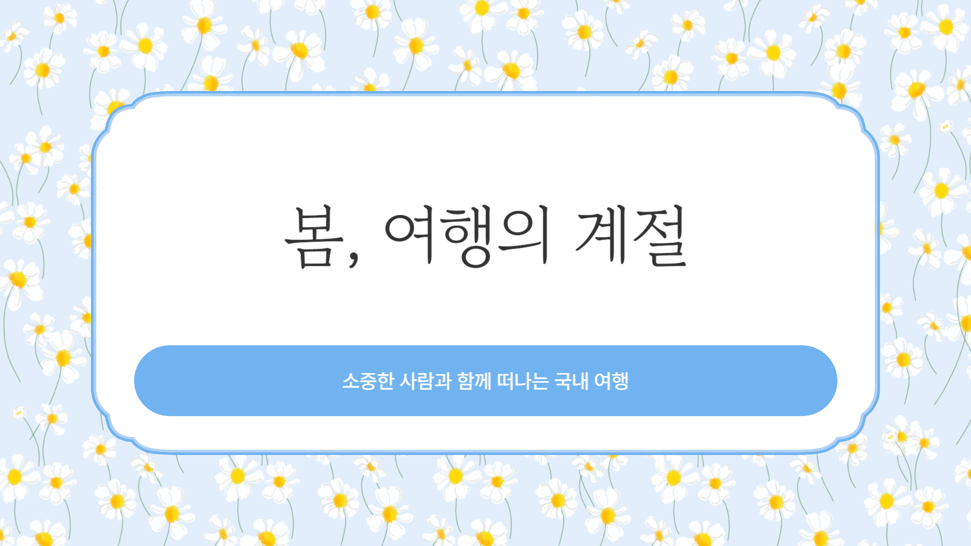 2025 봄, 꼭 가봐야 할 국내 여행지 7곳!
