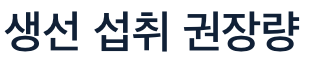 오메가3 생선 섭취 권장량