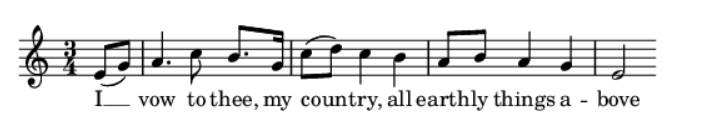 <I Vow to Thee, My Country(조국에게 맹세합니다)>