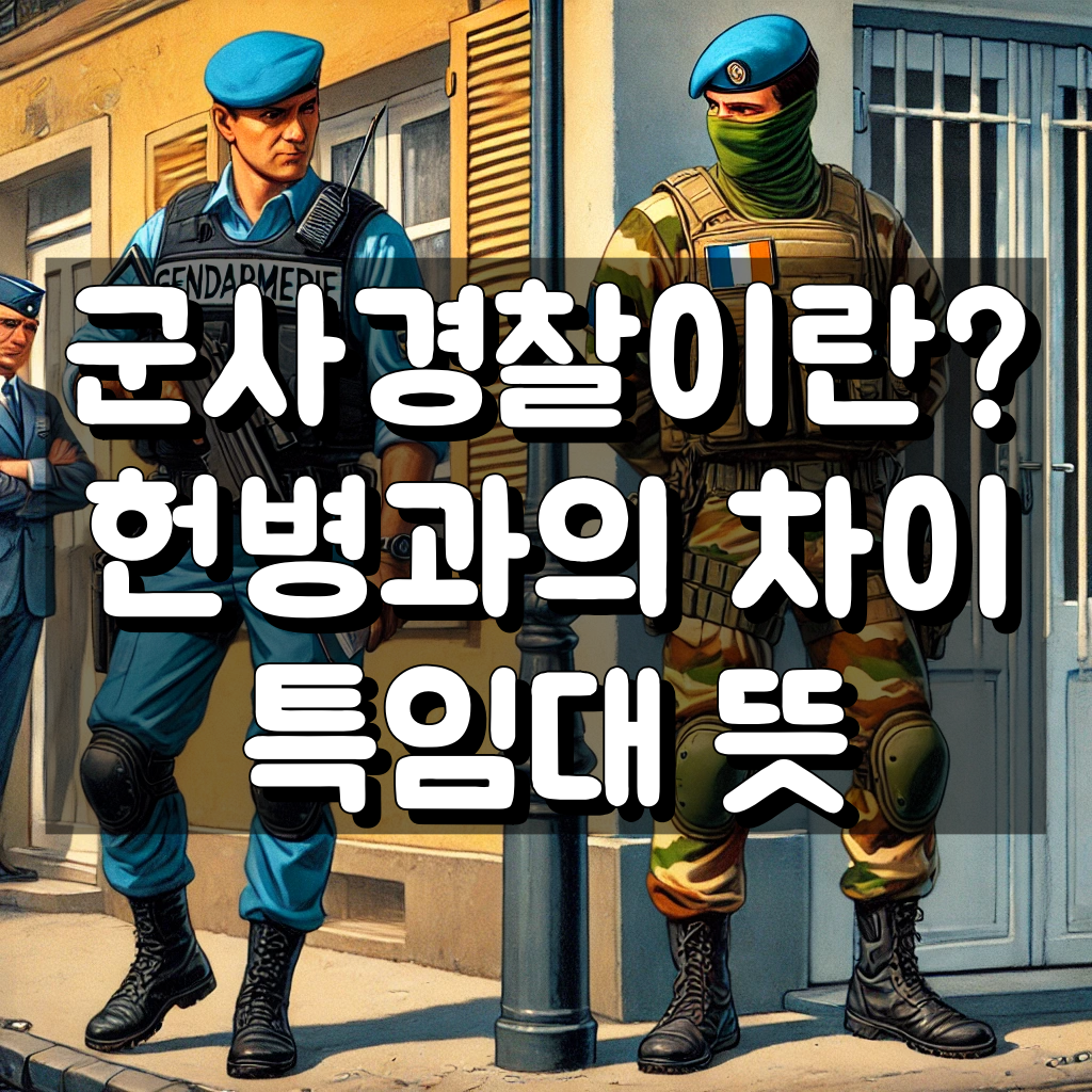 군사 경찰이란? 헌병과 차이 그리고 특임대 뜻 대표 이미지