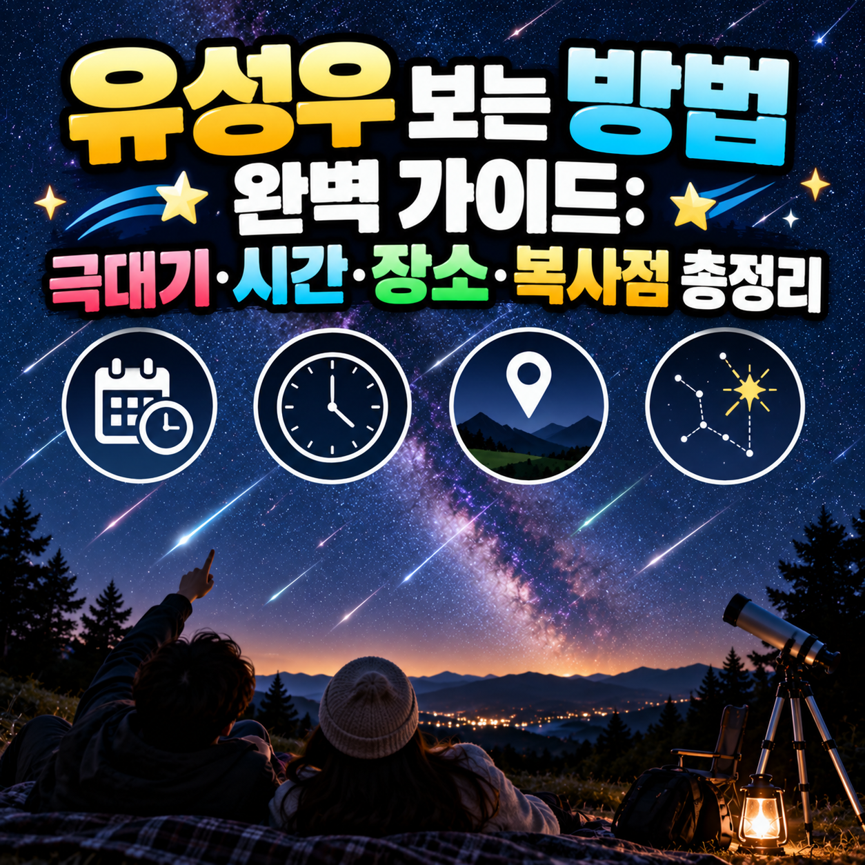 유성우 보는 방법 완벽 가이드