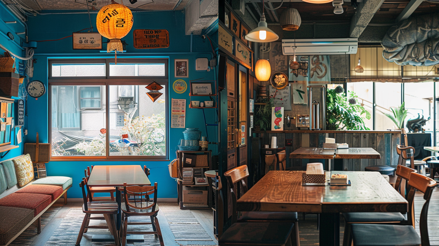 서울 vs 도쿄 홈카페 비교 구성