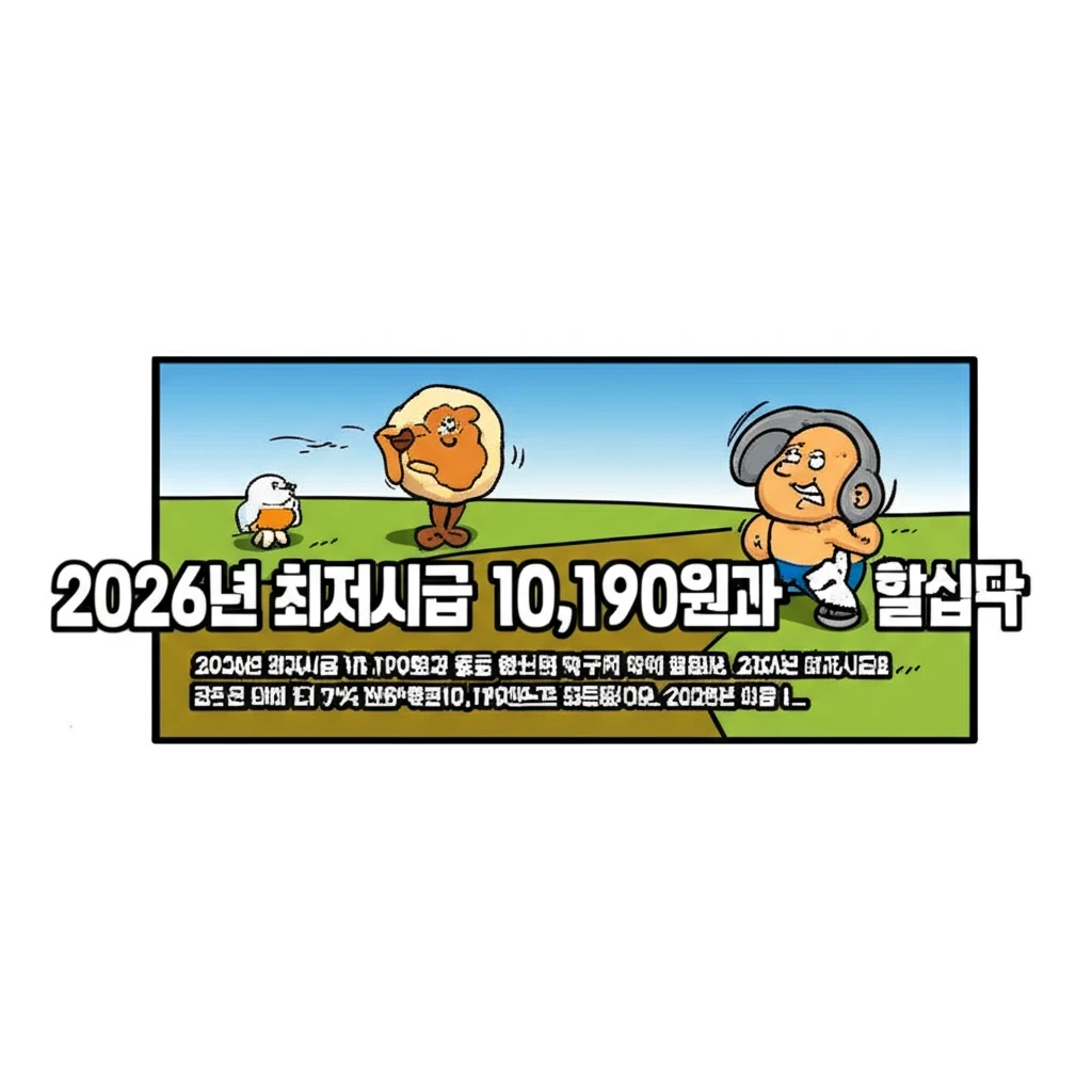2026년 최저임금 결정액 월 212..