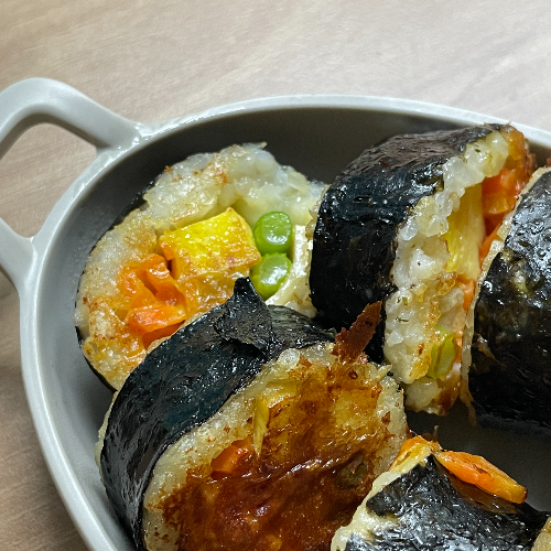 곤약현미김밥 치즈맛 조리 완료