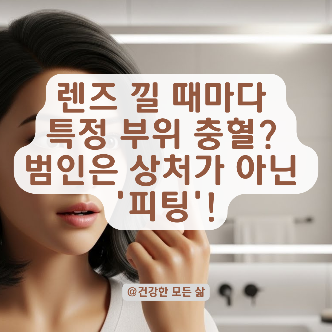 렌즈 착용 시 특정 부위 반복 충혈, 각막 상처 외에 체크해야 할 피팅 불일치 원인