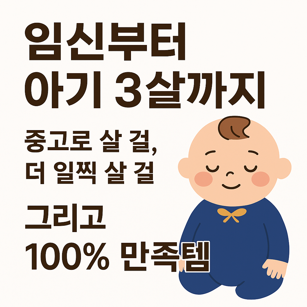 임신부터 아기3살까지 필수 아이템!