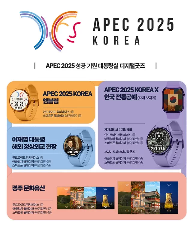APEC 기념 대통령실 디지털 굿즈 공식 무료 다운로드 방법 공개