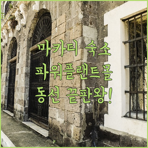 마닐라 마카티 파워플랜트몰 근처 숙소..