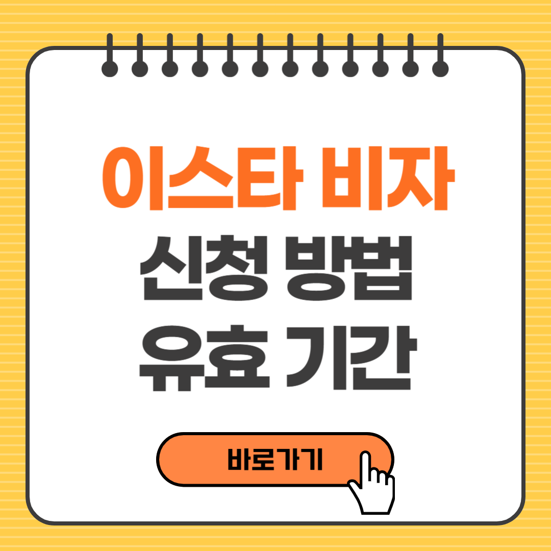 이스타 비자 신청방법, 유효기간, 주의사항