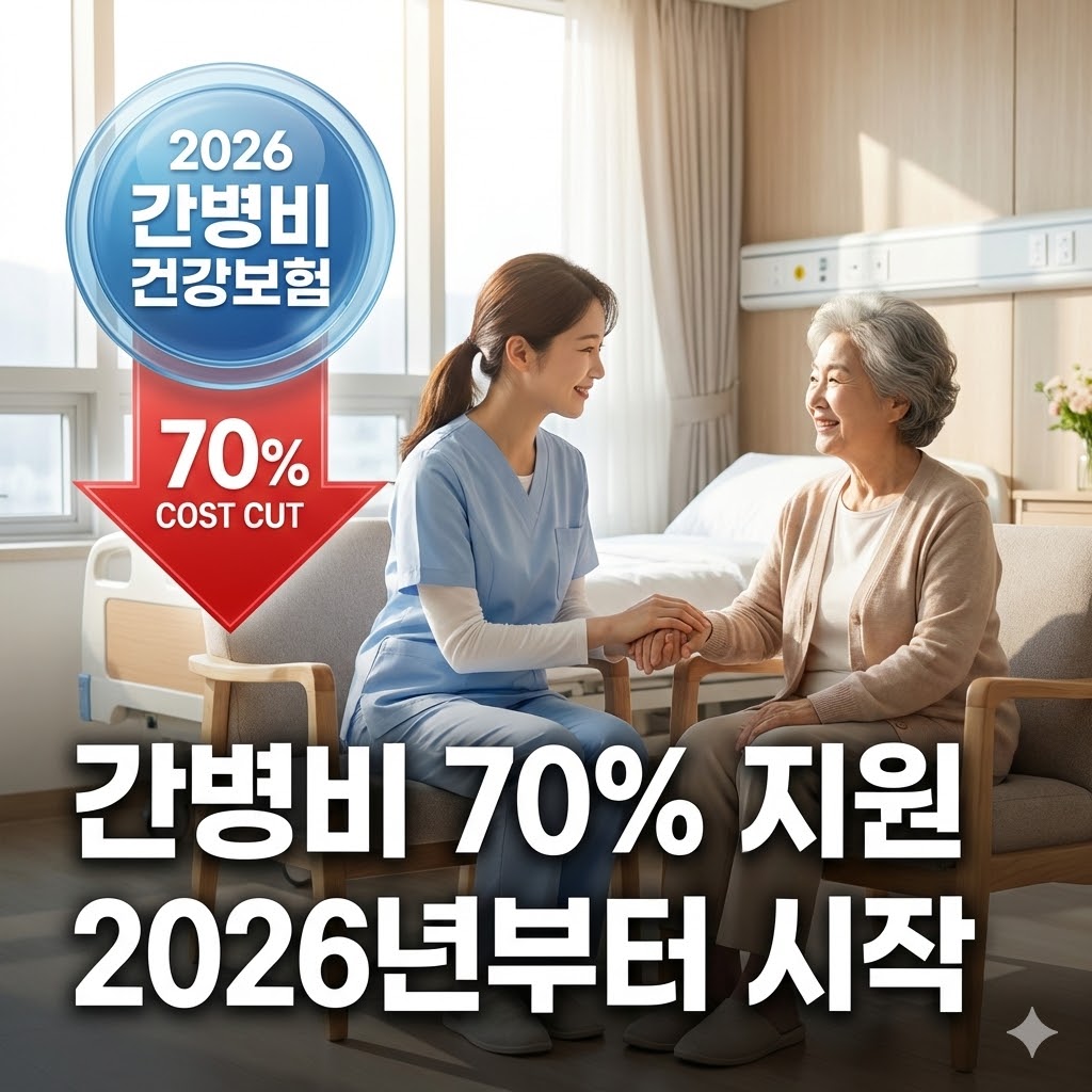 2026년 요양병원 간병비 건강보험 적용 안내 이미지.