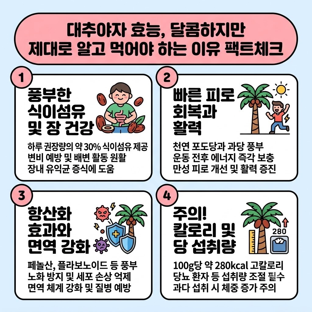 대추야자 효능, 달콤하지만 제대로 알고 먹어야 하는 이유