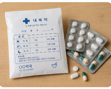 약봉투와 약
