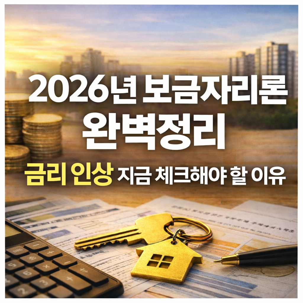 2026년 보금자리론 완벽정리｜금리 인상기 대출전략, 지금 체크해야 할 이유