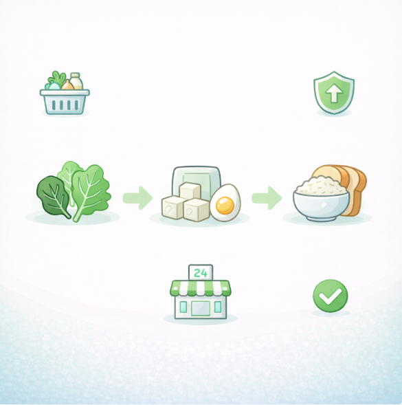 정제 탄수화물을 줄이는 5가지 방법을 아이콘으로 정리한 인포그래픽