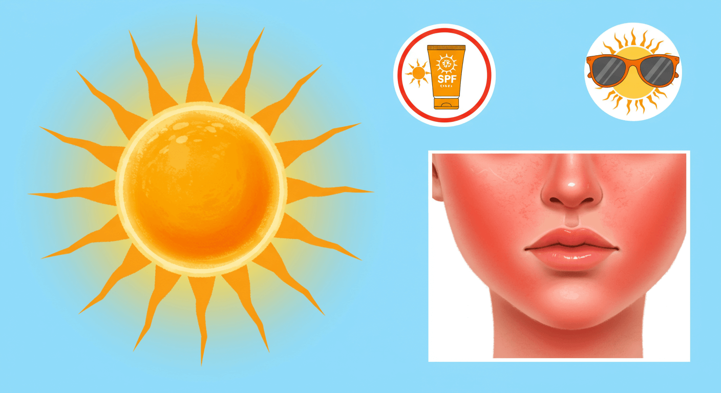 "자외선으로 인한 피부손상"에 대한 이미지입니다.