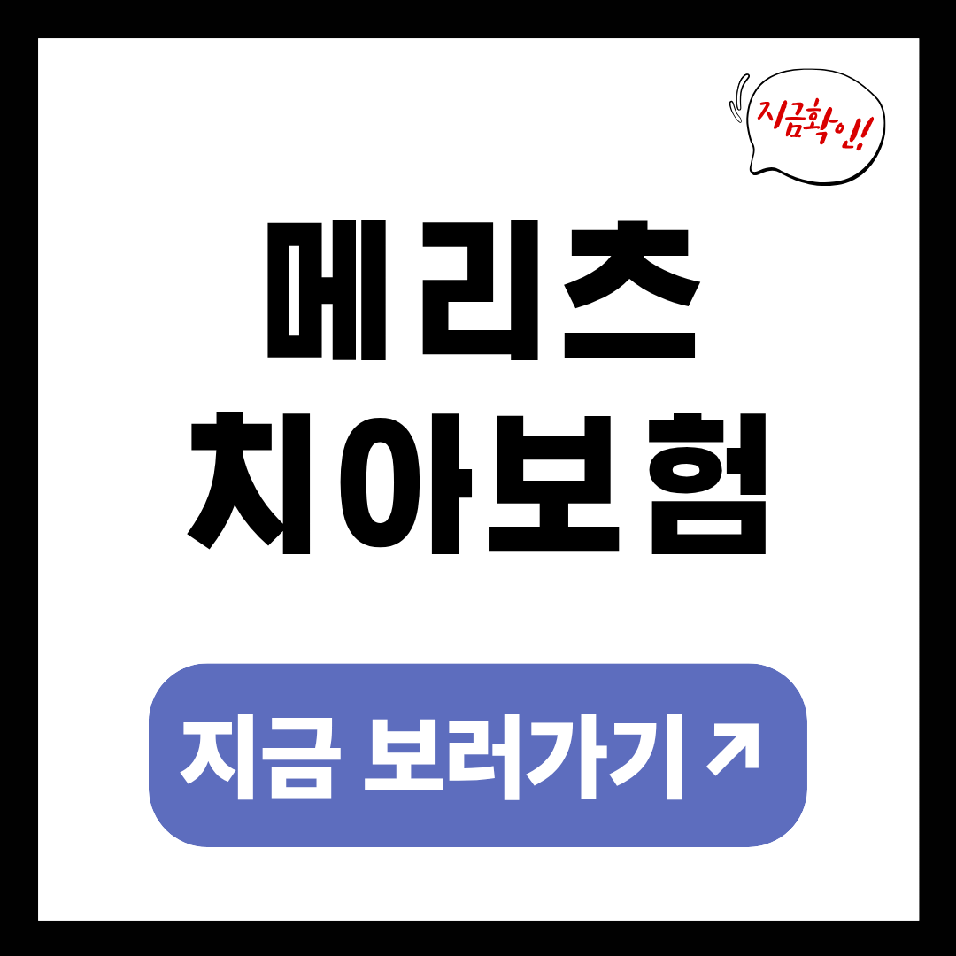 메리츠 치아보험