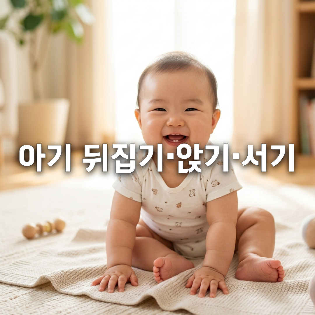 아기 뒤집기&middot;앉기&middot;서기 언제 발달 시기 &amp; 부모 도움법 총정리