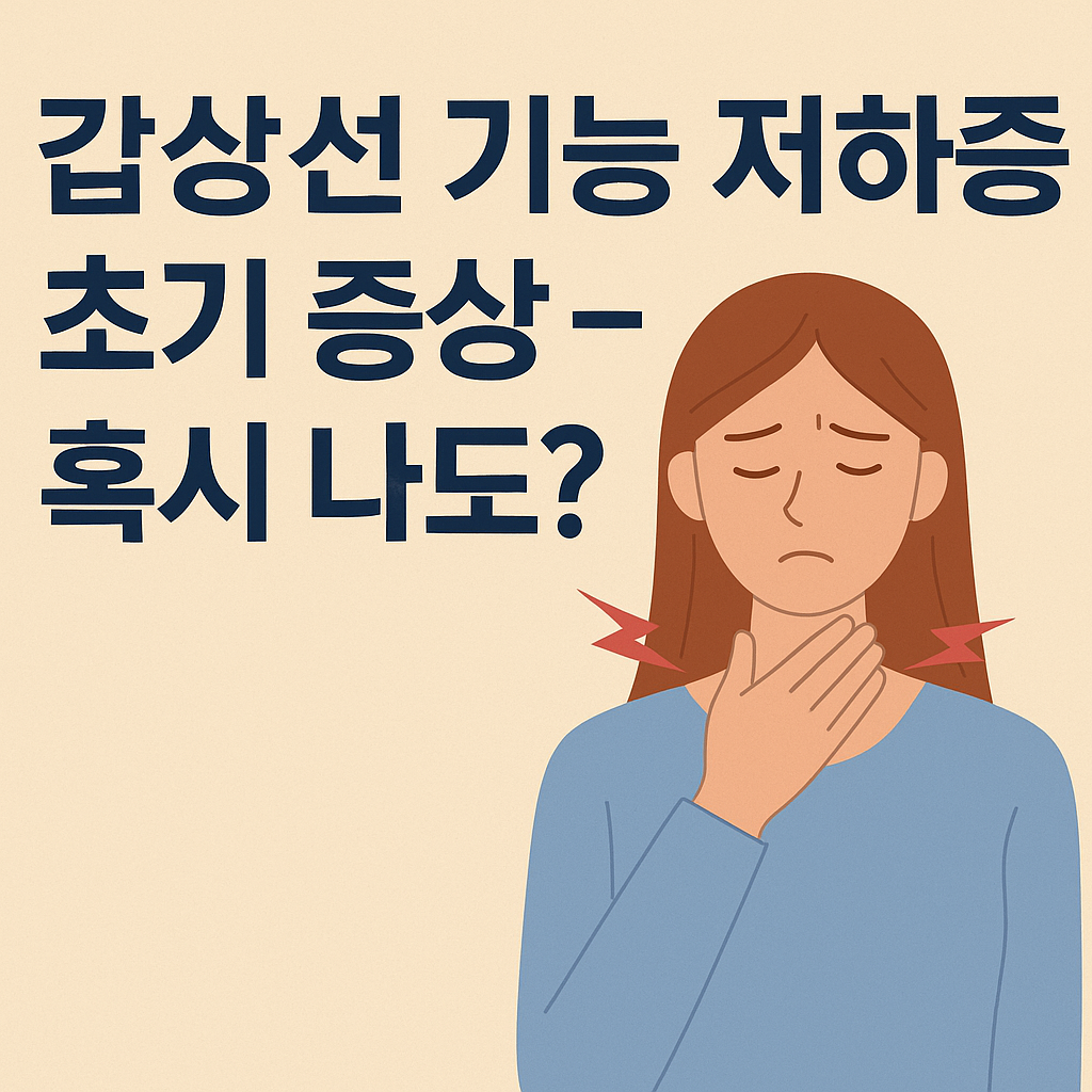 갑상선 기능 저하증 초기 증상, 원인과 진단, 관리와 치료법