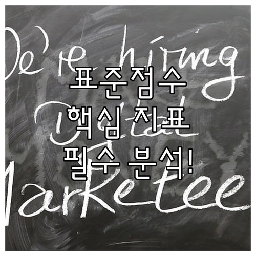 정시 지원 핵심 지표 가채점 표준점수..