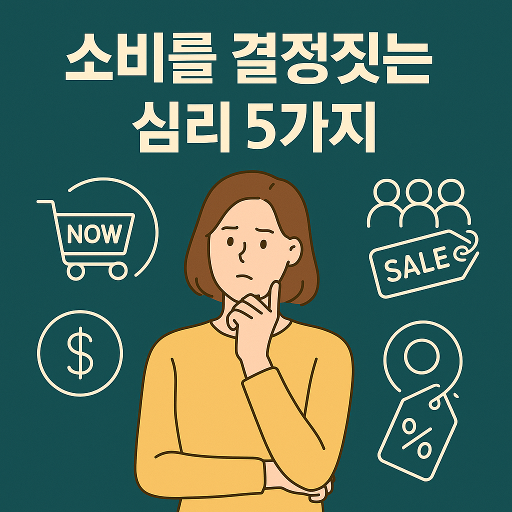 소비를 결정짓는 심리 5가지