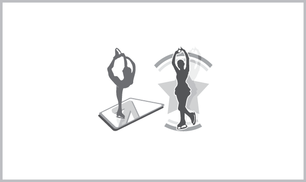 Figure skating / vector graphic free download