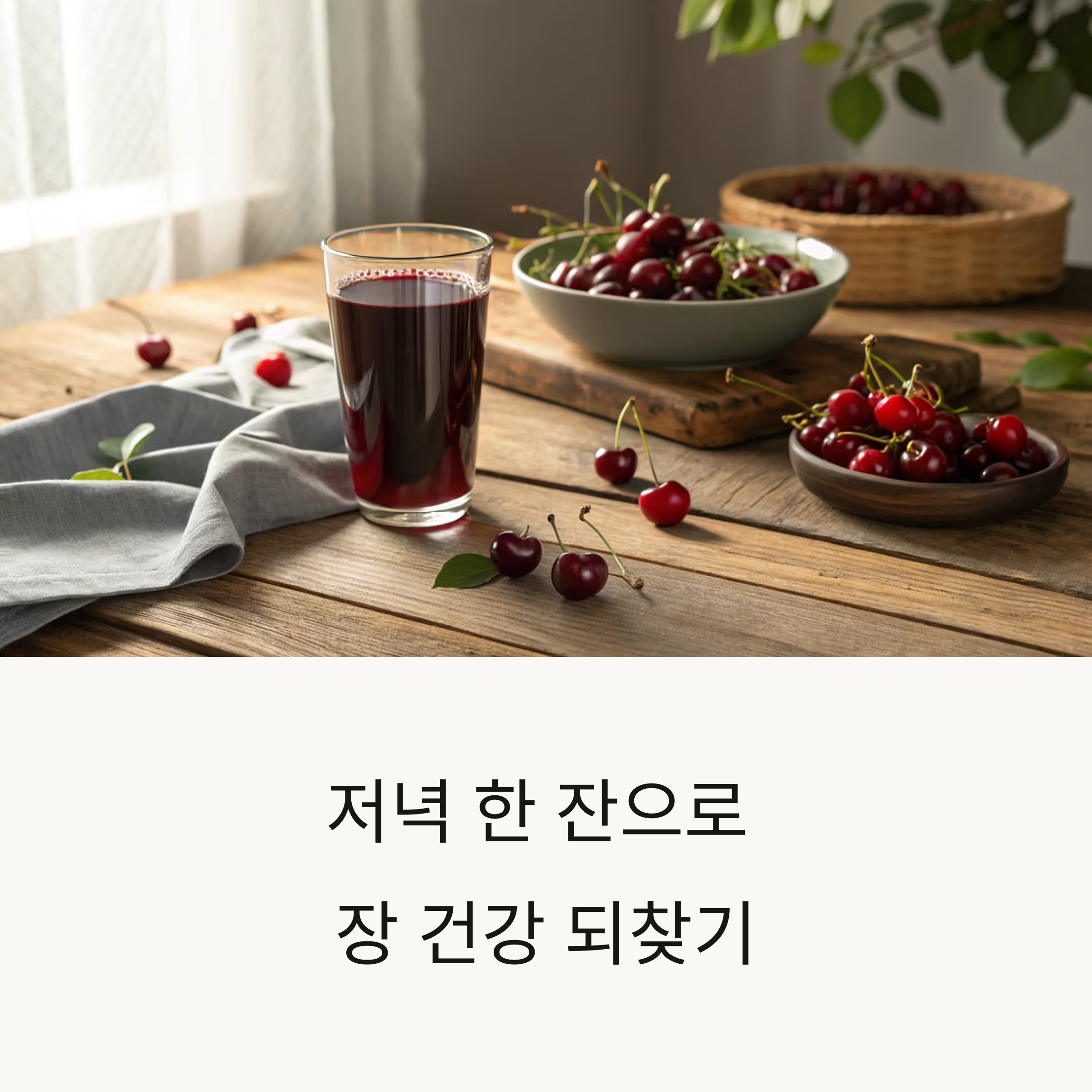 저녁 한 잔으로 장 건강 되찾기