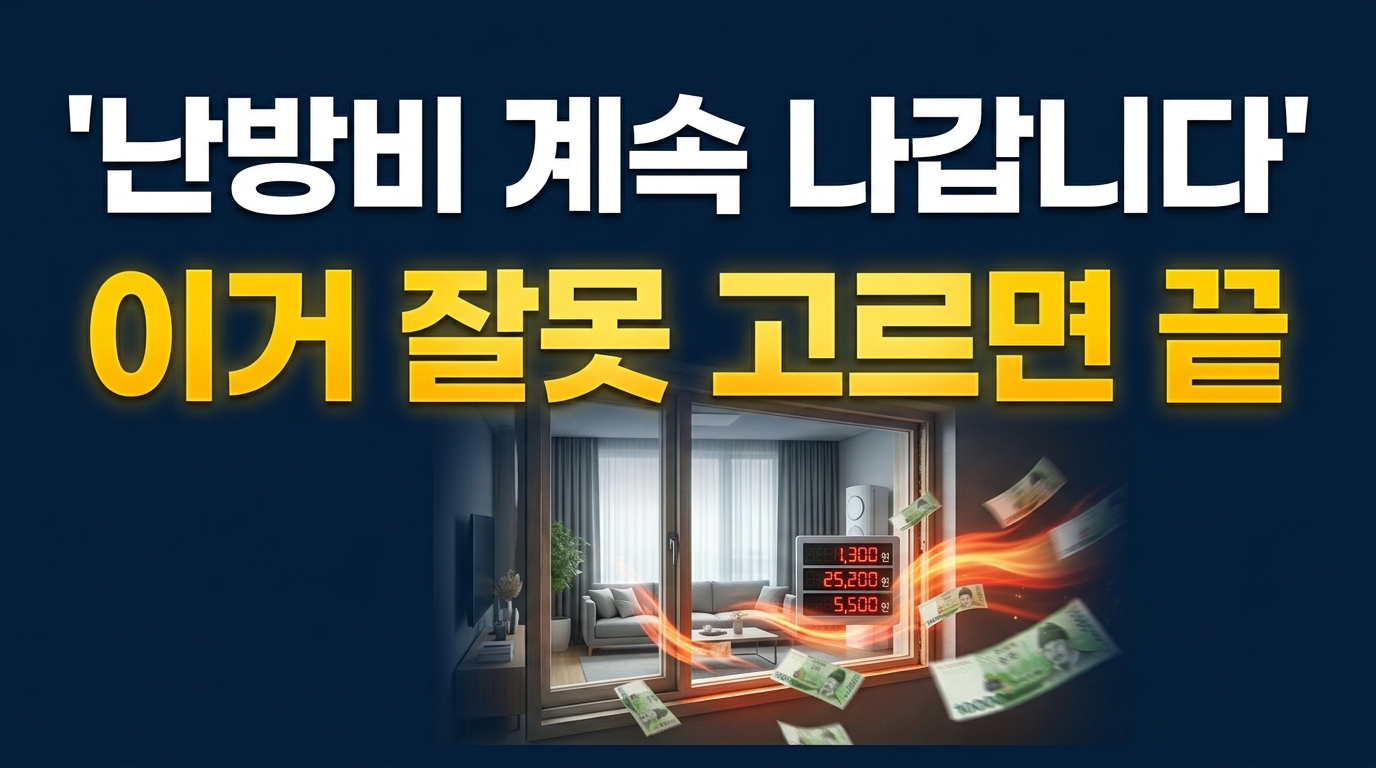 난방 방식에 따라서 비용차이 발생