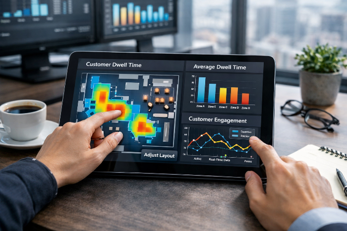 데이터 피드백을 통해 경험의 질을 정량화하고 공간을 최적화하는 과정.