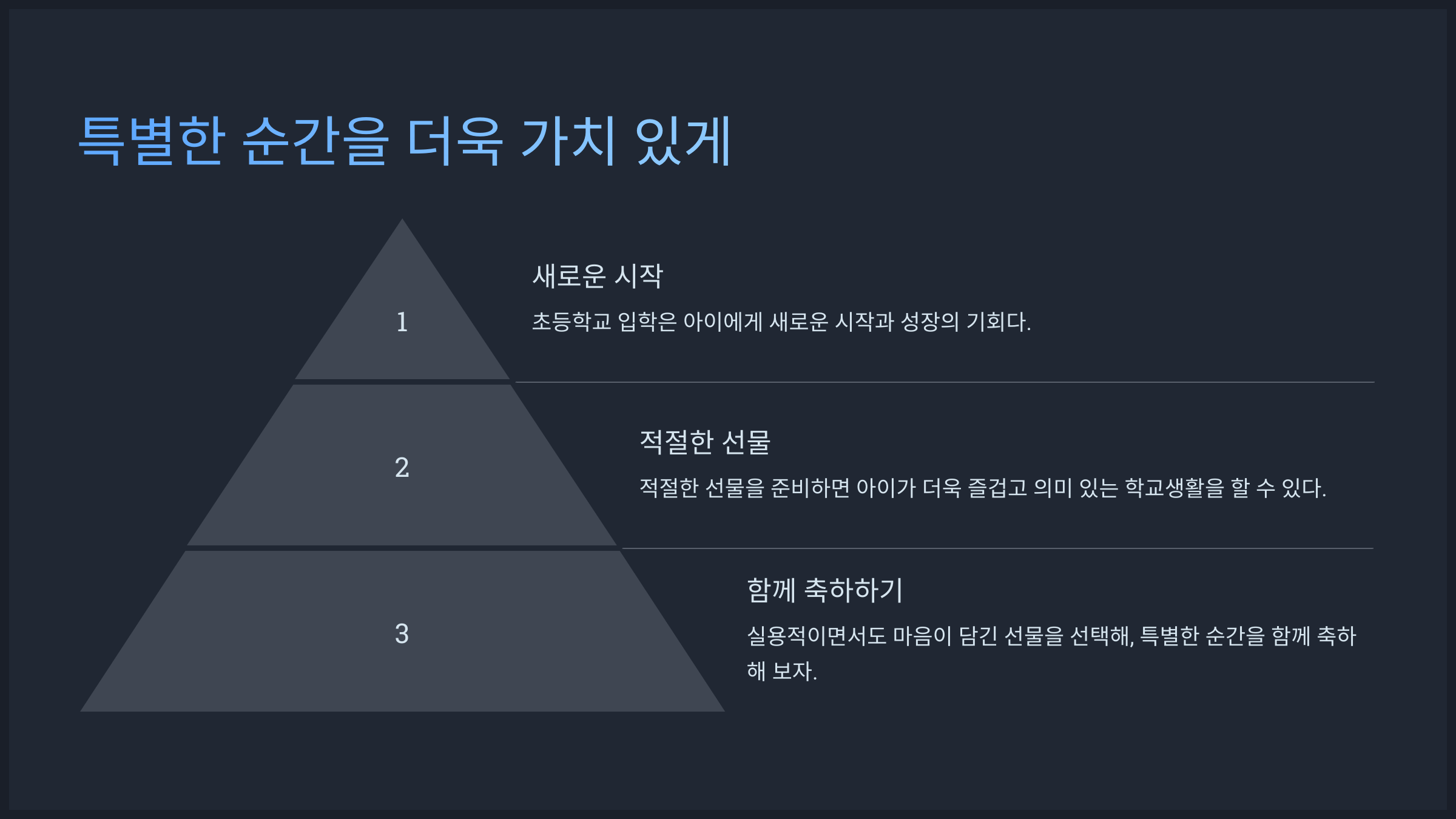 특별한 순간을 더욱 가치 있게