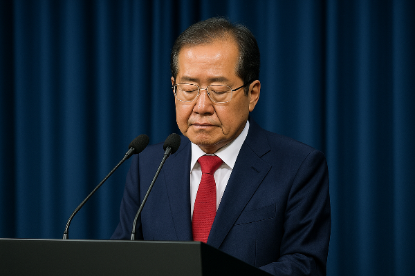 홍준표 정계 은퇴 선언