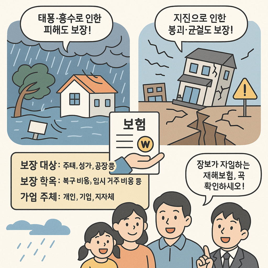 풍수해·지진 재해보험에 가입하세요!