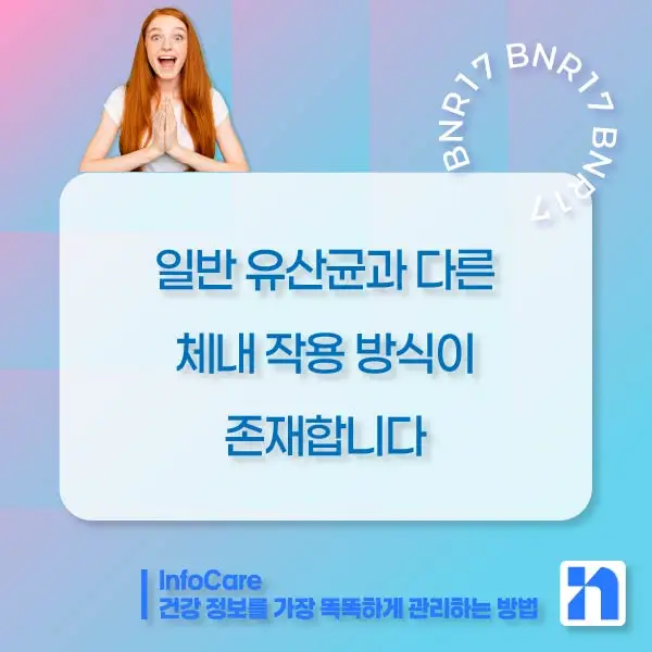 BNR17 유산균 효능