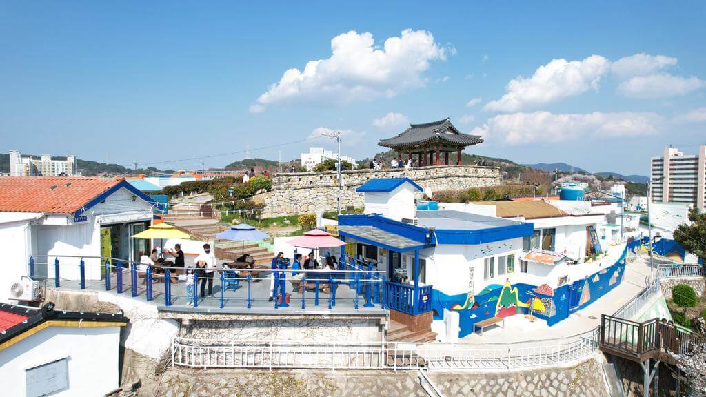 동피랑 마을 전경