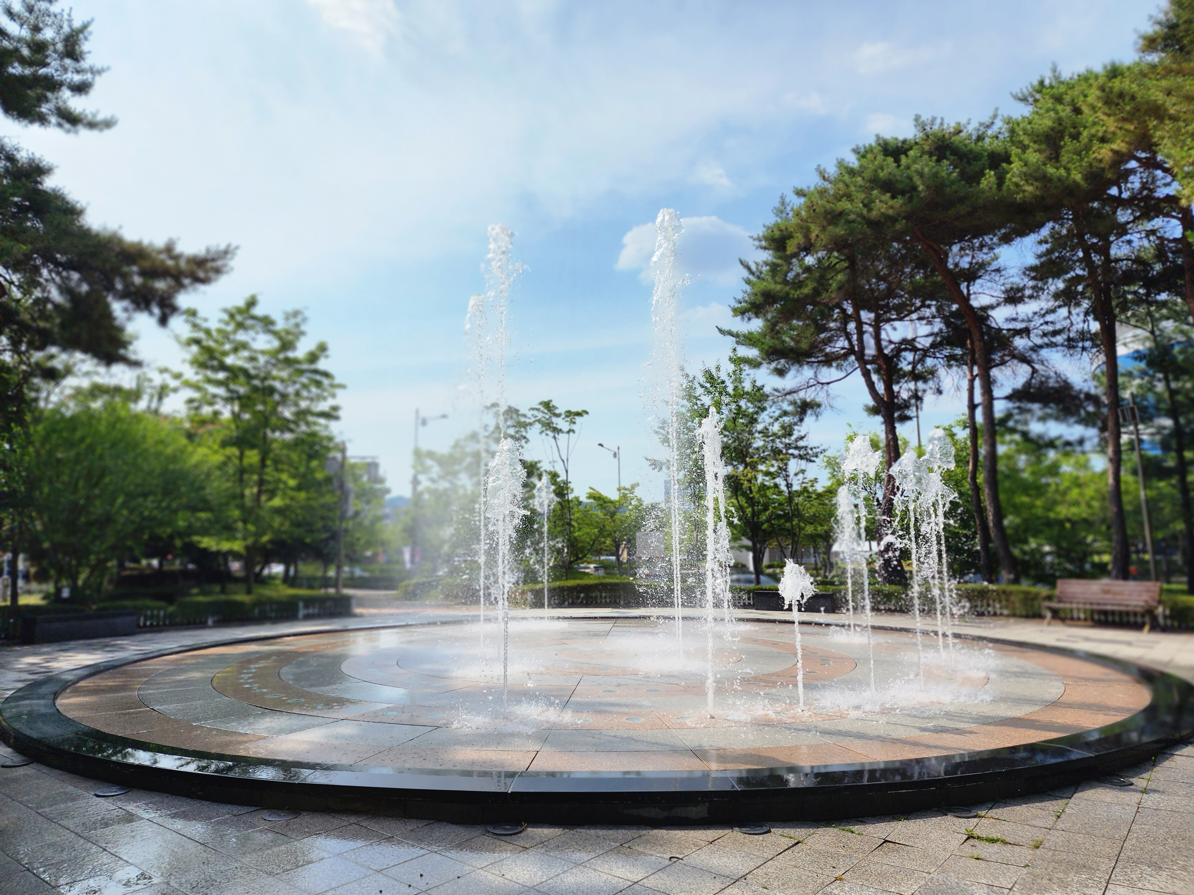 마전숲공원 바닥분수