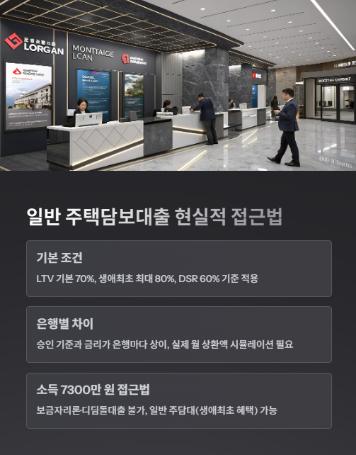 일반 주택 담보 대출 현실적 접근법