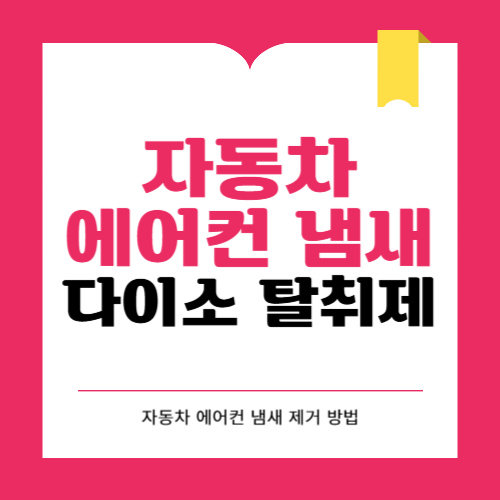 자동차 에어컨 냄새에 다이소 에어컨 탈취재 사용