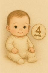 4개월 아기 이미지