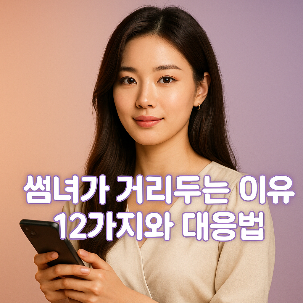 썸녀가 거리두는 이유 12가지와 대응법