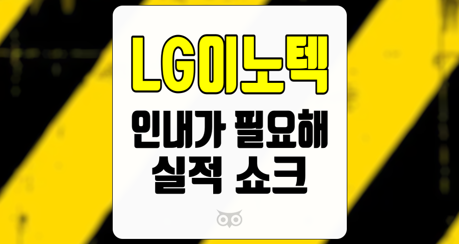 LG이노텍, 실적 쇼크와 향후 전망 분석