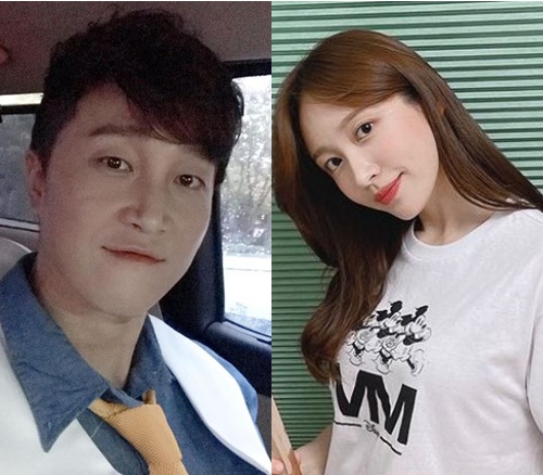 하니와 양재웅이 보이는 사진 두 장이다.