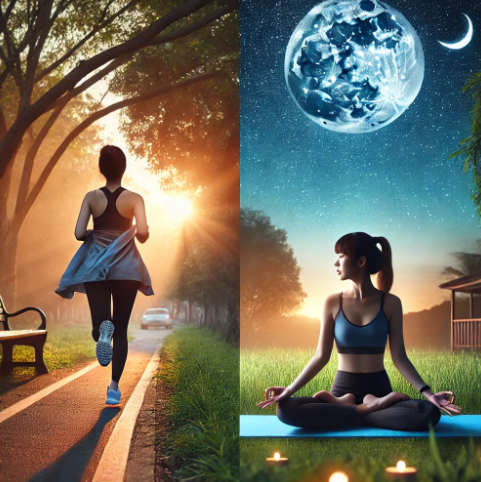 아침운동 저녁운동 관련사진