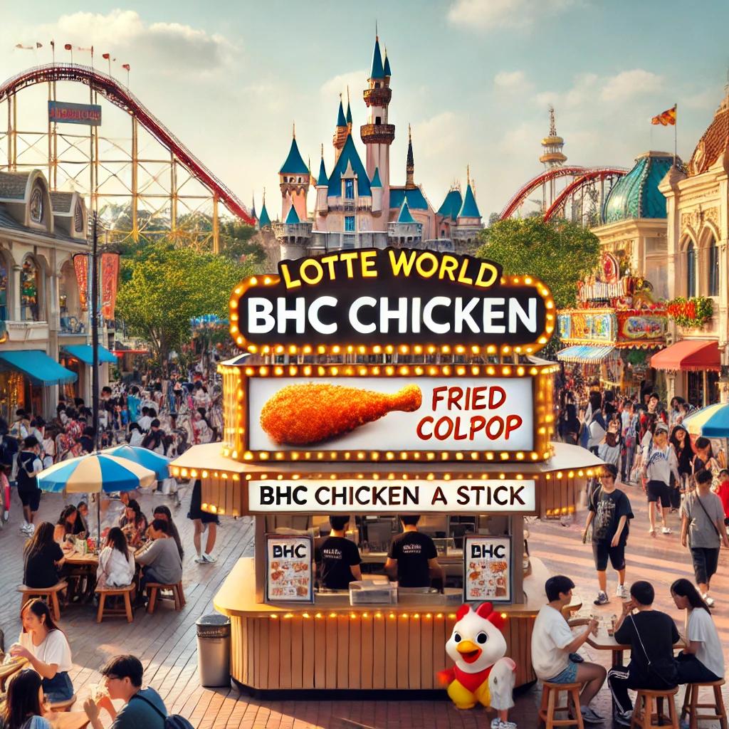 롯데월드 bhc 콜팝 가격