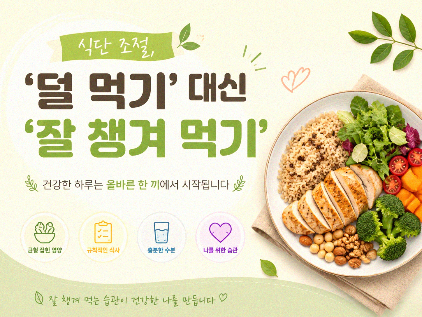 건강 목표, 숫자 말고 행동으로 바꾸는 법