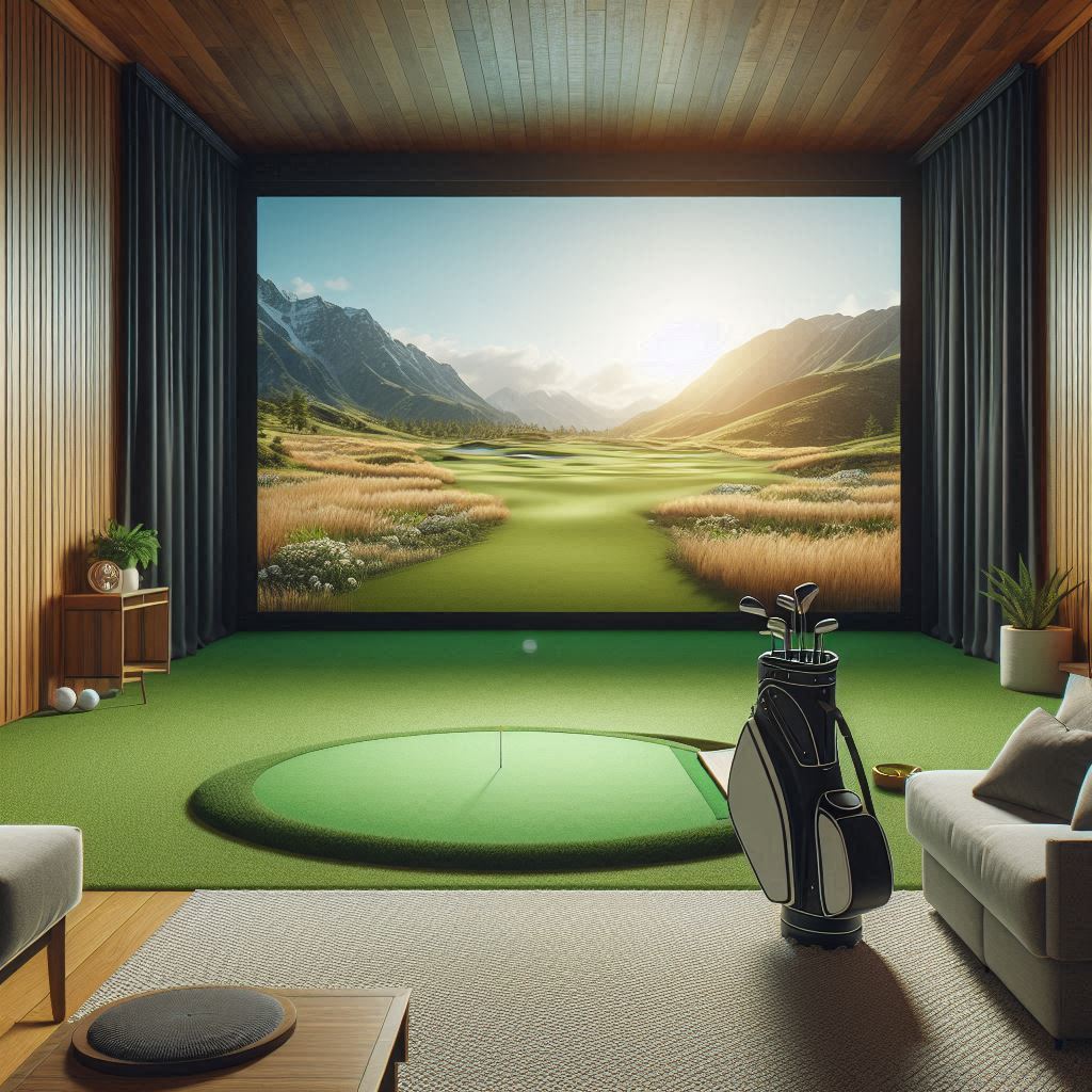 스크린골프장 배경