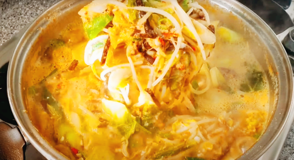 장어탕 완성 모습