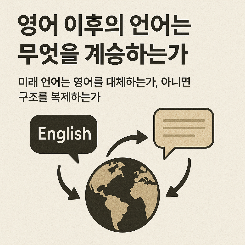 미래 언어는 영어를 대체하는가, 아니면 구조를 복제하는가