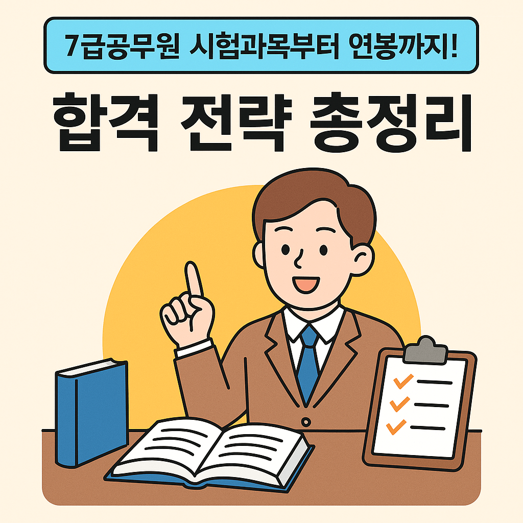 7급공무원, 준비부터 합격까지 완벽 가이드! (과목, 경쟁률, 연봉 총정리)