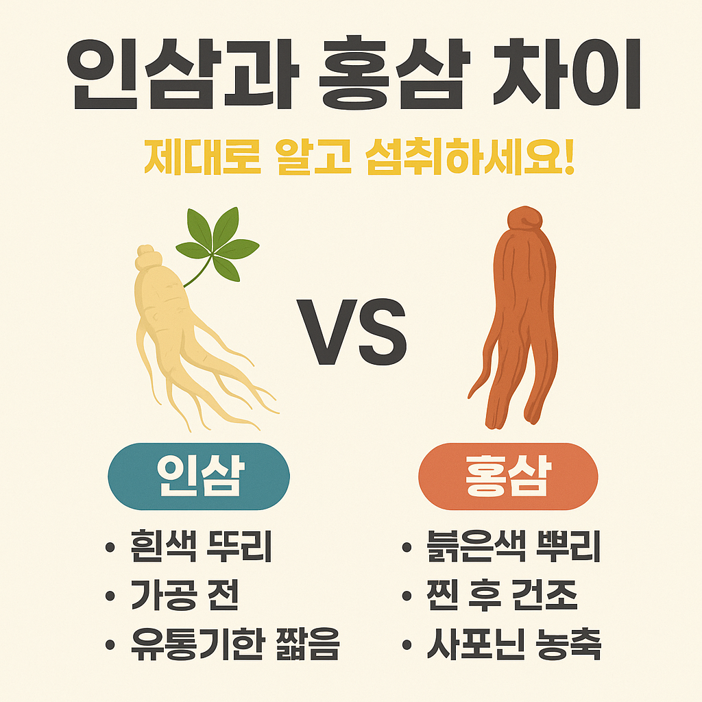 인삼과 홍삼 차이 제대로 알고 섭취하세요! 썸네일